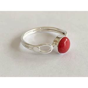 Anillos finos de Plata de Ley 925, bisel personalizado, joyería de regalo de cornalina para fiesta o boda, venta al por mayor para cumpleaños - Product Image 1