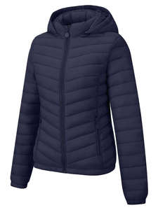 Chaquetas de Invierno Acolchadas para Hombre, Estilo Burbuja con Cierre, Color Azul Marino, Tejido Transpirable, Relleno de Algodón, Talla Grande, Venta al Por Mayor 2025 - Product Image 2