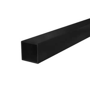 Profil de compensation universel carré 2x2 cm noir mat pour cabines de douche, articles de bain et toilettes - Product Image 1