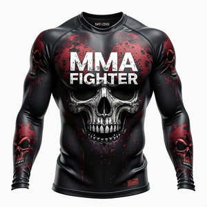 Personalizado MMA Sublimated Rash Guards Equipo de rendimiento atlético transpirable para deportes de combate y entrenamiento de gimnasio - Product Image 5