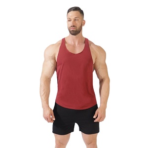 Camiseta sin Mangas Personalizada para Hombre, para Fitness de Verano, Transpirable, Tejida, Diseño OEM, Cuello Redondo, Estilo Urbano, Spandex/Algodón - Product Image 1