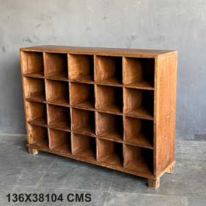 <b>Rustic</b> Wooden <b>Bookshelf</b> for Home Office Living Room Bedroom School Hotel Durable Metal Cabinet for Book Storage - Product Image 5