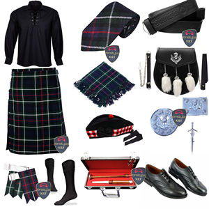 Ensemble de tenues pour kilt ONSTYLE SPORTS personnalisées vêtements traditionnels écossais chemise pour kilt en tartan ceinture sporran chaussures à carreaux chaussettes boucle ardillon - Product Image 5