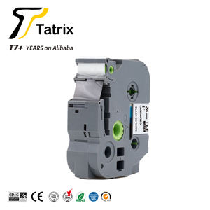 Cartouche de ruban adhésif laminé compatible Tatrix TZ251 TZe251 TZ-251 TZe-251 24 mm noir sur blanc pour <span class=keywords><strong>Brother</strong></span> <span class=keywords><strong>P</strong></span> <span class=keywords><strong>Touch</strong></span> PT-2100 - Product Image 5