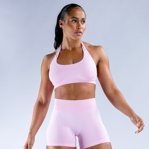 Sujetador Deportivo Ligero sin costuras de alto soporte para mujer, ropa deportiva de secado rápido para gimnasio, estampado de logotipo personalizado XS, transpirable, Reversible - Product Image 3