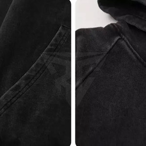 Conjunto Deportivo OEM de Invierno, Talla Grande, Lavado Ácido, 2 en 1, Transpirable, 100% Algodón, Sudadera Ligera y Pantalones Deportivos, Estilo Urbano - Product Image 4