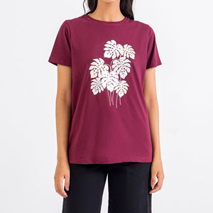 Camisetas de mujer de alta calidad en algodón de color sólido, ropa informal para mujer, camiseta de mujer de nuevo diseño - Product Image 3