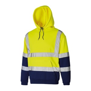 Custom Safety Reflective <b>Waterproof</b> ANSI Class 1 Hi Vis Hoodie for Man <b>Work</b> Wear Construction Engineer - Product Image 1