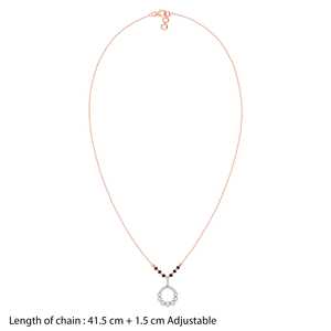 Premium hecho a mano oro rosa Prithika gota diamante Mangalsutra encanto religioso colgante elegante collar tradicional para mujer - Product Image 3