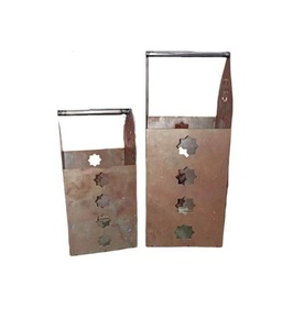 Top Quality <b>Iron</b> Hanging Lantern Set of 2 Pcs With Polish Finished For Home Decor Metal Hanging Lanterns - Product Image 1