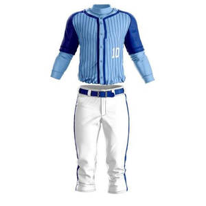 Uniformes de béisbol profesionales de buena calidad, hecho a medida, 100% poliéster, uniforme de béisbol sublimado, conjunto completo de Jersey - Product Image 4