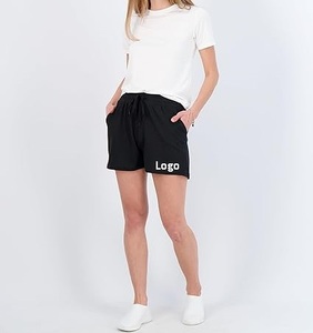 Grande vente Sweat Shorts décontracté salon coton Shorts à la mode été course taille haute athlétique Shorts tenues 2024 - Product Image 3