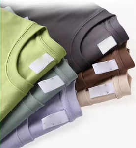 Haute qualité hommes t-shirts à manches courtes vêtements d'été décontracté blanc 100% coton couleur unie O cou hommes vêtements t-shirts - Product Image 4