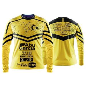 Venta al por mayor de camisetas ligeras y cómodas, venta al por mayor de ropa de pesca con patrón personalizado, camisa de pesca con alta protección Uv - Product Image 3