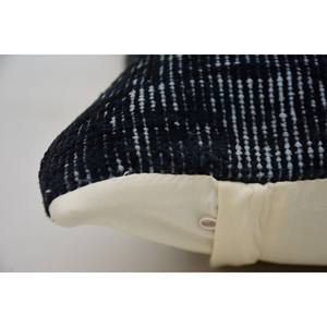 Noir Vintage Ikat Patchwork Laine Oreiller De Luxe 12x24 Pouces Carré Tissé Motif Portable Literie pour Salon et Chambre - Product Image 5