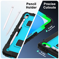 Housse de protection antichoc pour tablette avec béquille stable pour iPad A16 11e génération 11 pouces 2025 iPad 10e génération 10,9 pouces 2022