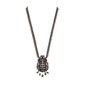 Collar con colgante de diosa Lakshmi para mujer, cadena con cuentas, el mejor fabricante indio, a precio bajo - Product Image 1