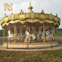 Manège durable Nova Rides, carrousel extérieur pour 24 personnes, fête foraine, parc d'attractions, carrousel familial électrique CBD-24-ZT, usage commercial