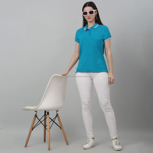 เสื้อโปโล Fit2Fight ขายส่ง ออกแบบปักลายตามสั่งสำหรับผู้หญิง เสื้อโปโลผู้หญิงคุณภาพสูง ไม่มีโลโก้ สั่งทำได้ - Product Image 6