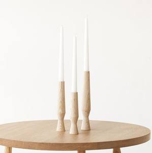 Lot de 3 bougeoirs décoratifs de luxe modernes en bois cassé Lot de 3 dessus de table de qualité supérieure - Product Image 6