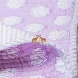 Best Quality Organic Cotton Reversible Quilt <b>Hand</b> Block Shell Printed Soft Handmade for Winter Use for Home or Hotel - Product Image 2