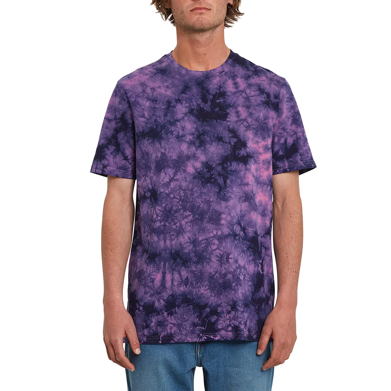 Top Trending Custom Logo Tie Dye Tshirt Men Unisex Soft 100% Cotton 2022 Summer Style Men Tie Dye T-shirt