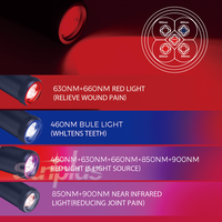SunPlus Led Handheld Rood Licht Therapie Pen 5 Golflengte 660Nm 850Nm Rood Nabij-Infrarood Licht Therapie Draagbare Zaklamp