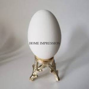 Customized Size and Logo Available Set of 3 High Grade Gold Plated Most Fancy Unique Designer <b>Egg</b> Holder Stand Supplies - Product Image 6