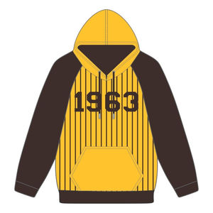 Founding Year 1963 Iota Phi Theta Gold Body <b>Brown</b> Raglan Pinstripes Pullover Hoodie Greek Fraternity Apparel Divine Nine HBCU - Product Image 2