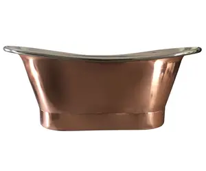 Banheira de cobre com acabamento fosco de venda direta de fábrica para banheiros e hotéis do fabricante de banheiras