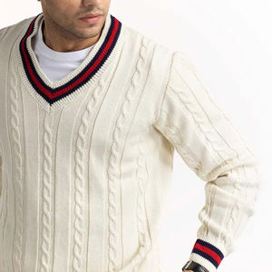 Hip Hop tricots chandails pour hommes à la mode mâle décontracté à la mode mâle lâche pull décontracté - Product Image 4