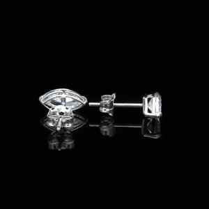Marquise Cut Moissanite Boucles D'oreilles Pour Femmes Moissanite Boucles D'oreilles Argent Moissanite Boucles D'oreilles Solitaire Diamant Boucle D'oreille - Product Image 4