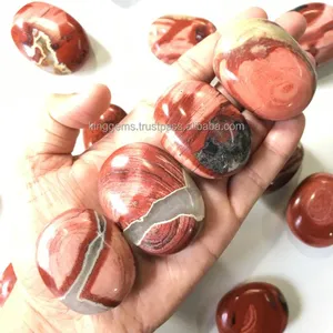 Toptan en çok satan yılan cilt jasper palmstone için meditasyon ve şifa taşı son kristal at kinggems