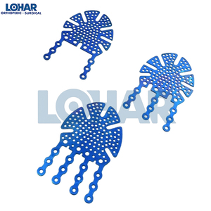 Ensemble de 3 plaques orbitales en titane de qualité médicale vétérinaire professionnelle, base d'instruments chirurgicaux - Product Image 3