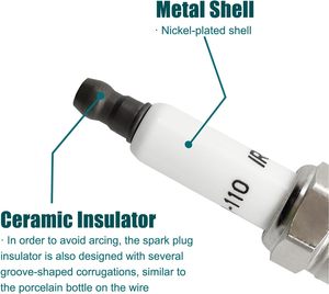 Juego de 6 bujías de iridio Fit 12621258 41-110 41-985 41-962 12680072 para Ford Taurus Mazda Tribute Mercury <span class=keywords><strong>Sable</strong></span> - Product Image 5