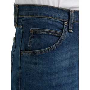 Ropa de calle de otoño 2025, pantalones vaqueros informales para hombre, pantalones vaqueros elásticos ajustados para hombre, pantalones vaqueros rectos de retazos bordados Retro para hombre - Product Image 4