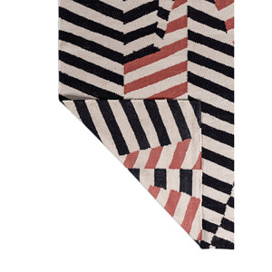 พรมขนสัตว์ทอมือลายเรขาคณิตสีงาช้าง สำหรับบ้าน ห้องนั่งเล่น ห้องนอน รถยนต์ ทางเดิน รูปทรงสี่เหลี่ยมผืนผ้า รุ่น-ADWL-13306 - Product Image 5