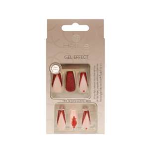 เล็บปลอมสีแดงแวววาว - Product Image 1