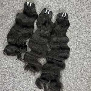 ผมธรรมชาติแบบเป็นลอนสำหรับต่อผมจากผมมนุษย์ดิบ - Product Image 4