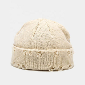 Bonnet tricoté en laine pour l'hiver unisexe personnalisé Bonnet uni en tricot torsadé de haute qualité pour femmes - Product Image 3