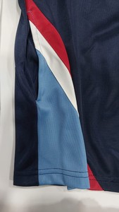 Venta al por mayor personalizado azul marino 100% poliéster de punto chaqueta de manga larga de buena calidad ropa deportiva - Product Image 5