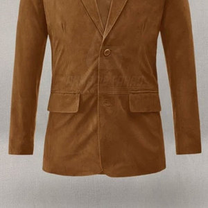 Manteau léger en daim et laine pour homme, rembourré de duvet, écologique, pour un style décontracté et un usage quotidien - Product Image 6
