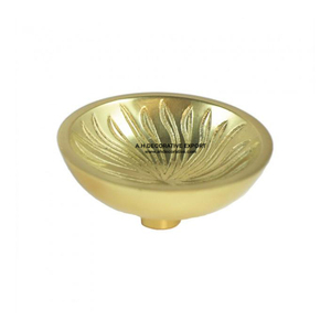 Bols de service de noix de luxe branche de feuille d'argent piédestal bol à salade de fruits décoratif avec conception à Double feuille - Product Image 6