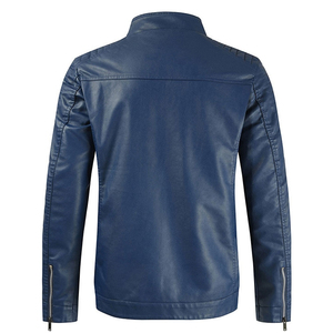 Chaqueta de Cuero Vacuno Resistente al Agua para Hombre, Estilo Urbano, Diseño de Color Personalizado, Cuello Alto, Alta Calidad - Nueva Moda para Invierno 2026 - Product Image 2