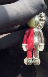 High Quality <b>Silver</b> Hip Hop Style Round Brilliant Cut Moissanite <b>Pendant</b> Iced Rap Jewelry Custom Logo Wholesale Price <b>for</b> <b>Men</b> - Product Image 5