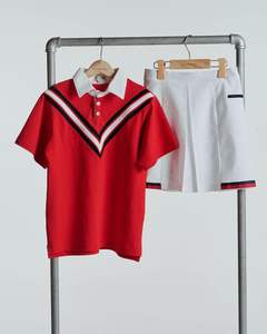 ชุดตีเทนนิสเสื้อโปโล2ชิ้นสำหรับเด็กผู้หญิงกระโปรงสีขาวชุดเสื้อผ้าเด็กลายทางชุดเสื้อผ้าสำหรับเด็กผู้หญิงชุด Jaycee ระบายอากาศได้ - Product Image 2