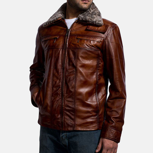Chaqueta de Cuero para Hombre 2025, Estilo Universitario, Aviador, Chaquetas de Cuero Totalmente Personalizadas Hechas en la Industria Fazn, Chaquetas para Hombre - Product Image 2