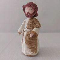 45 poupées en crochet de la Nativité de Noël en gros faites à la main Amigurumi Santa, Jesus, Mary, Lamb & Holiday Characters