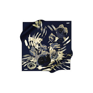 90x90 Silk Crepe Satin <b>Square</b> <b>Scarf</b>-Colorful - Product Image 1