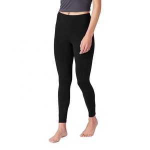 Mallas elásticas de varios colores sólidos de talla grande, mallas ajustadas con bolsillo sin costuras para mujer, Pantalones suaves con diseños personalizados - Product Image 6